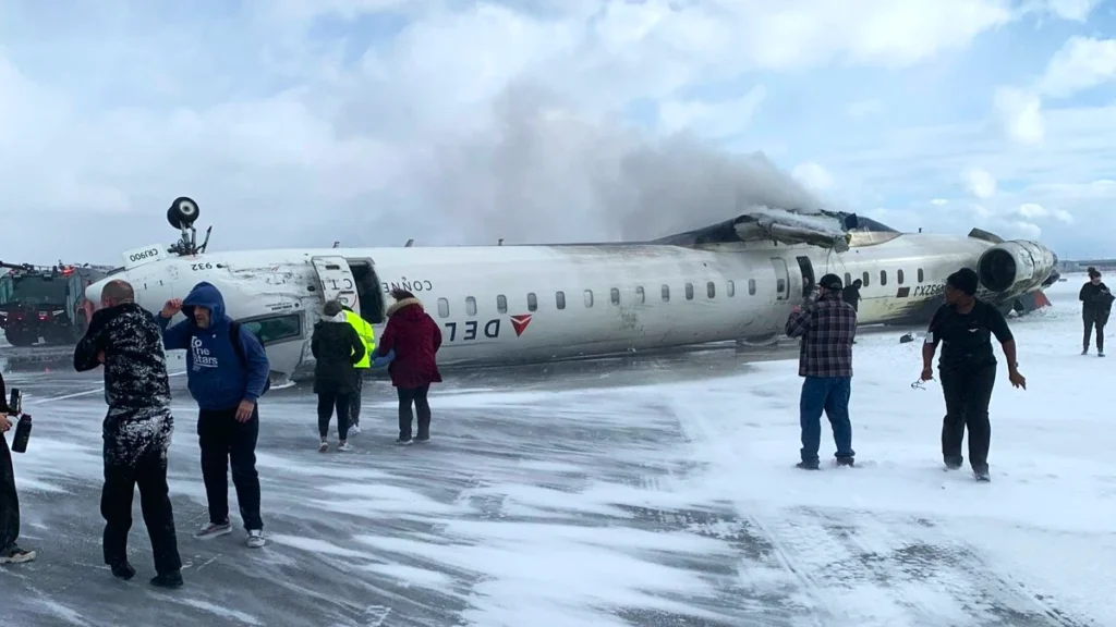 Toronto Plane Crash: Delta Flight from Minneapolis Flips During Landing Attempt at Pearson Airport